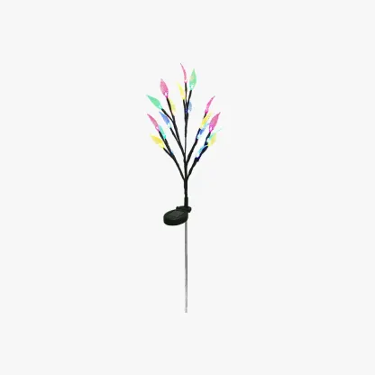 Art Deco Acrylic Black Tree Outdoor Bollard Light