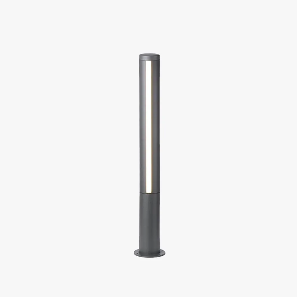 Minimalist Metal Cylindrical Black Floor Lamp Courtyard