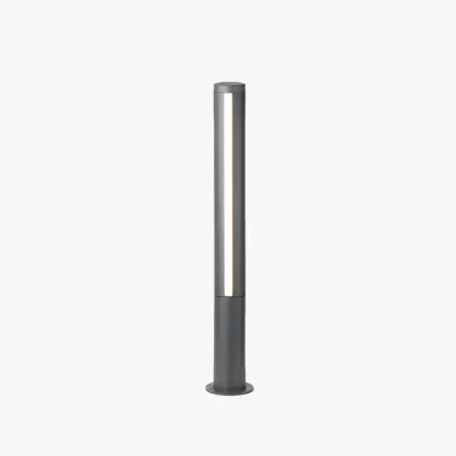 Minimalist Metal Cylindrical Black Floor Lamp Courtyard
