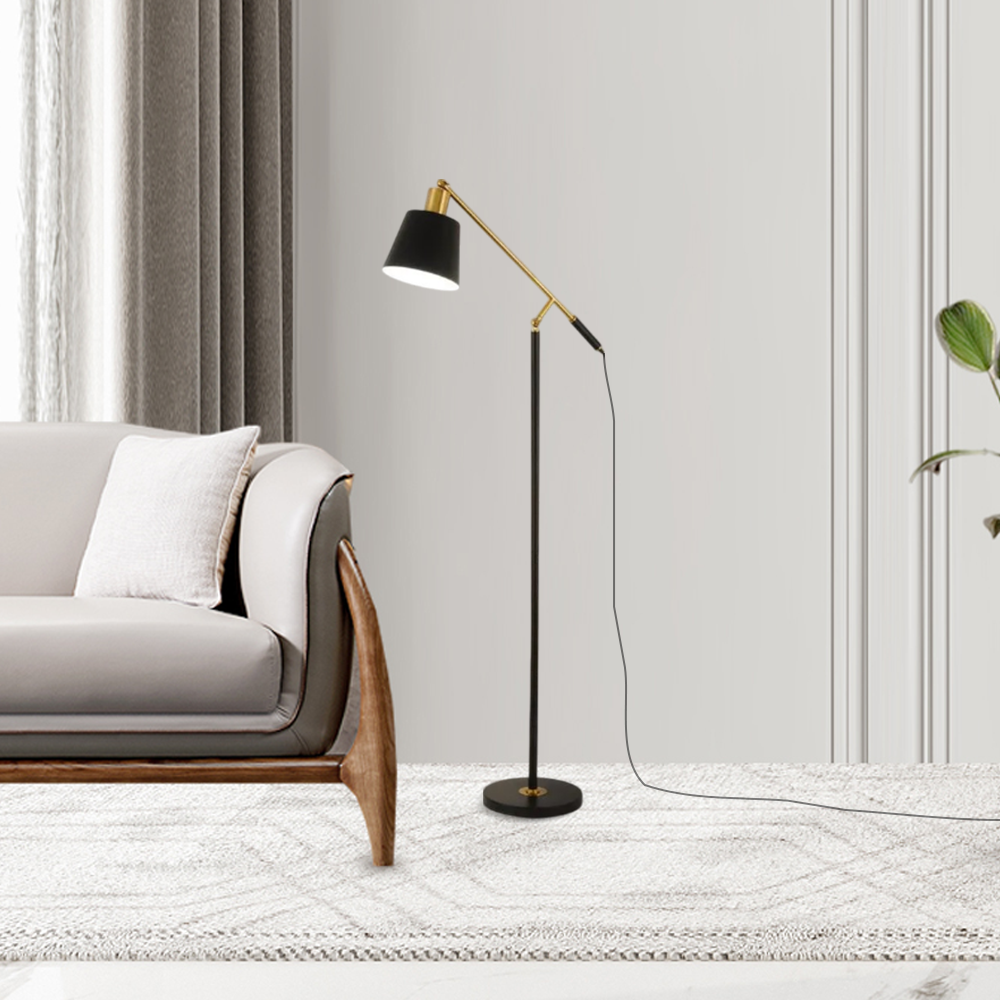 Modern Metal Conical Black Floor Lamp Bedroom