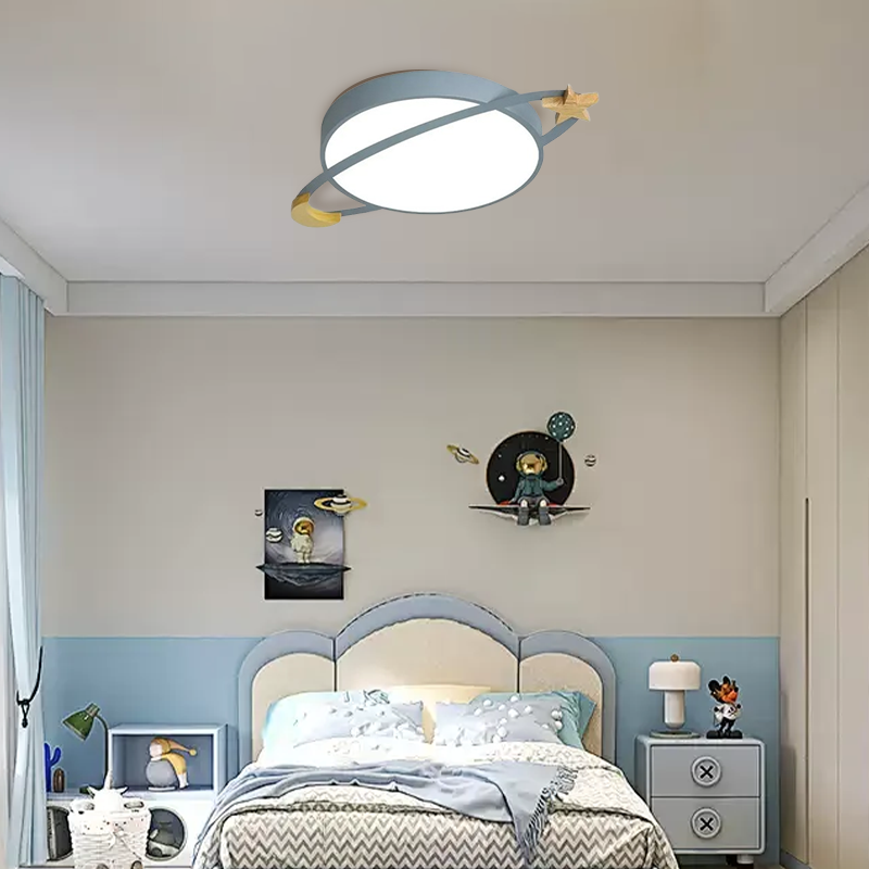Morandi Acrylic Round Flush Mount Ceiling Light Grey/White/Green