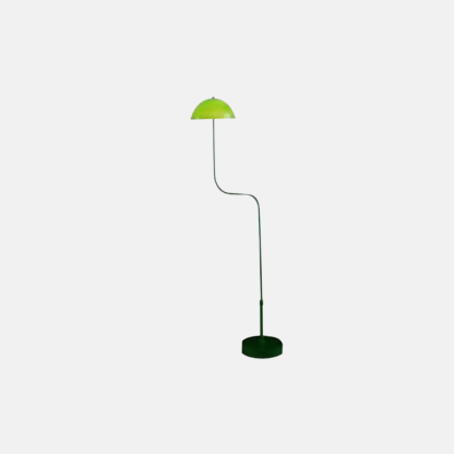 Designer Metal Glass Hooded Green Floor Lamp Bedroom