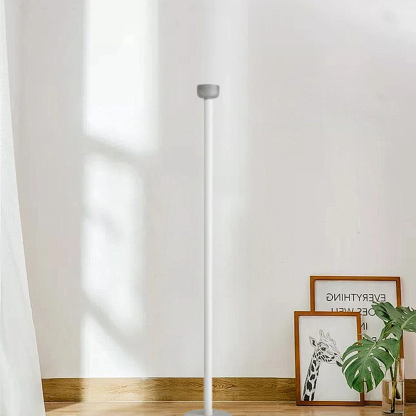 Minimalist Metal/Glass Linear Study Room Floor Lamp Black