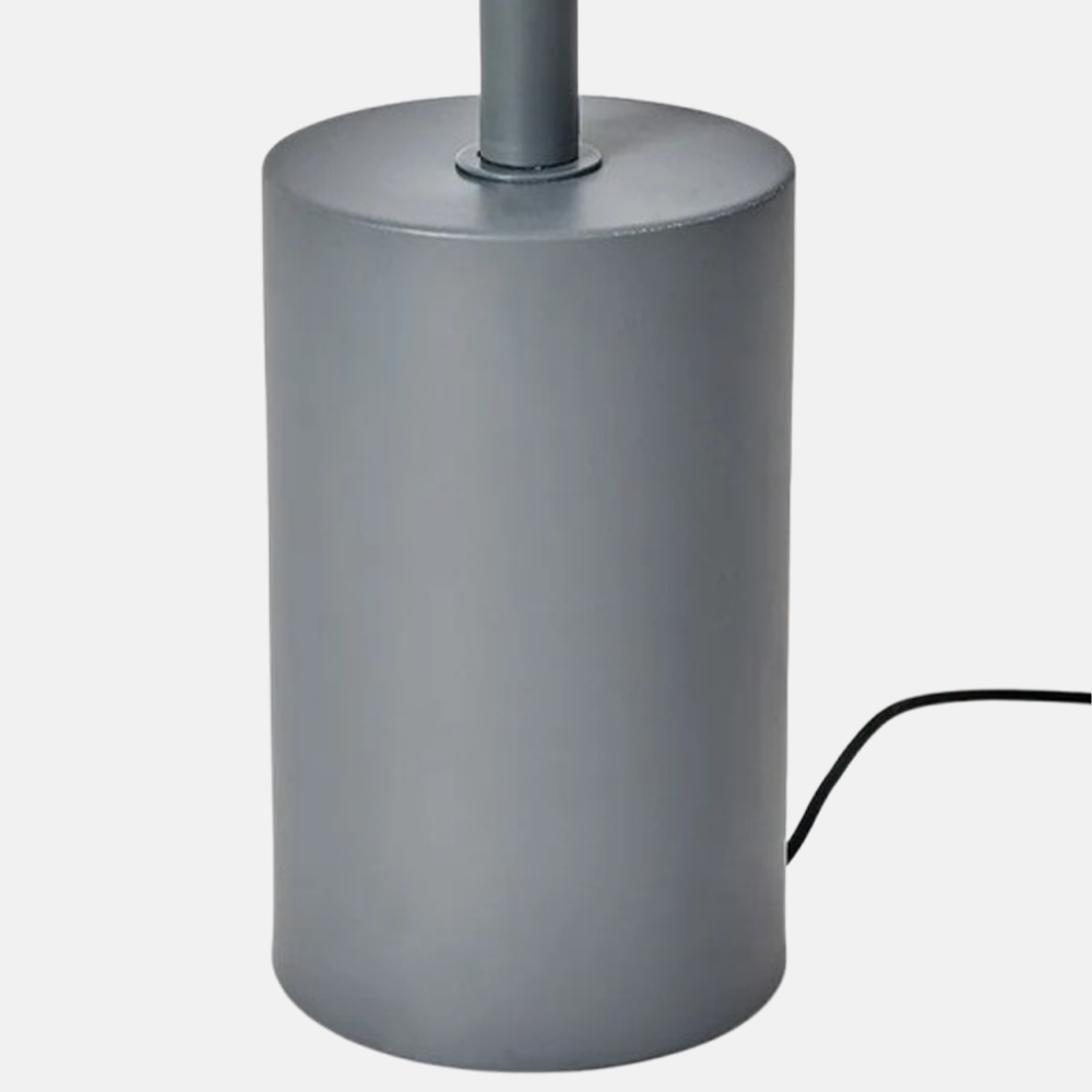 Minimalist Metal Linear Black White Gray Floor Lamp Bedroom