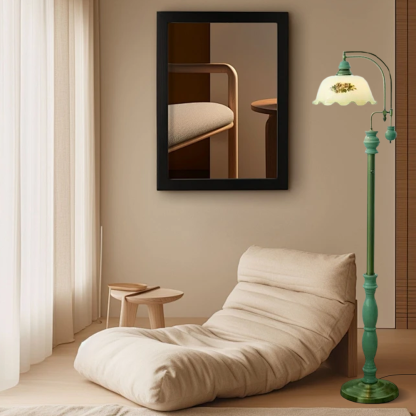 Vintage Metal Flower Shaped Brown Floor Lamp Living Room