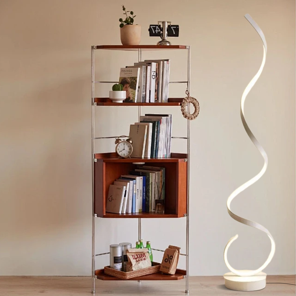 Modern Steamline Minimalist Linear Black Floor Lamp Living Room