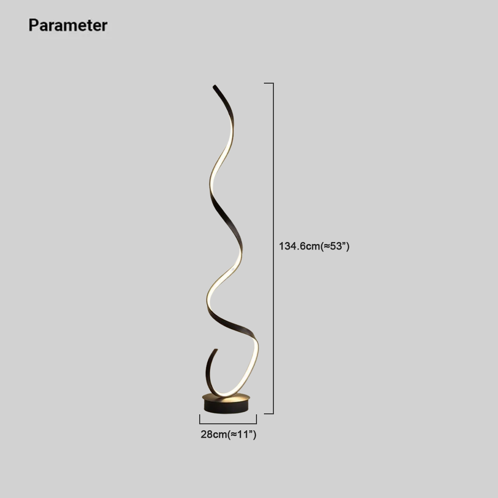 Modern Steamline Minimalist Linear Black Floor Lamp Living Room