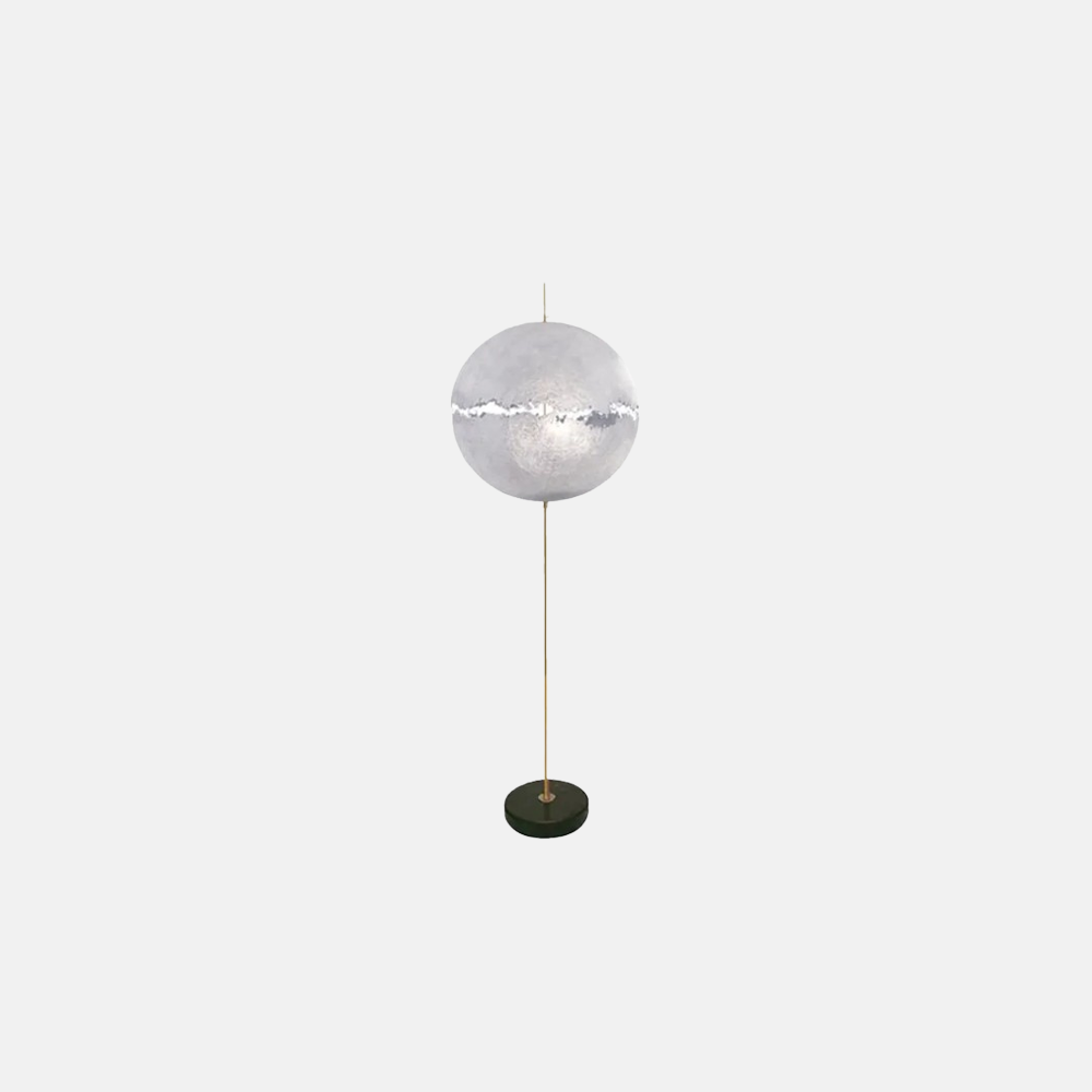 Modern Resin Globular Gold Floor Lamp Living Room