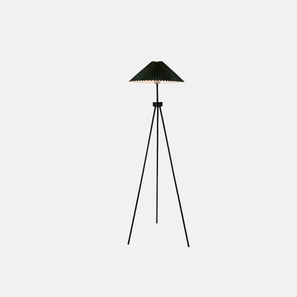 Modern Metal Hooded Green Floor Lamp Bedroom