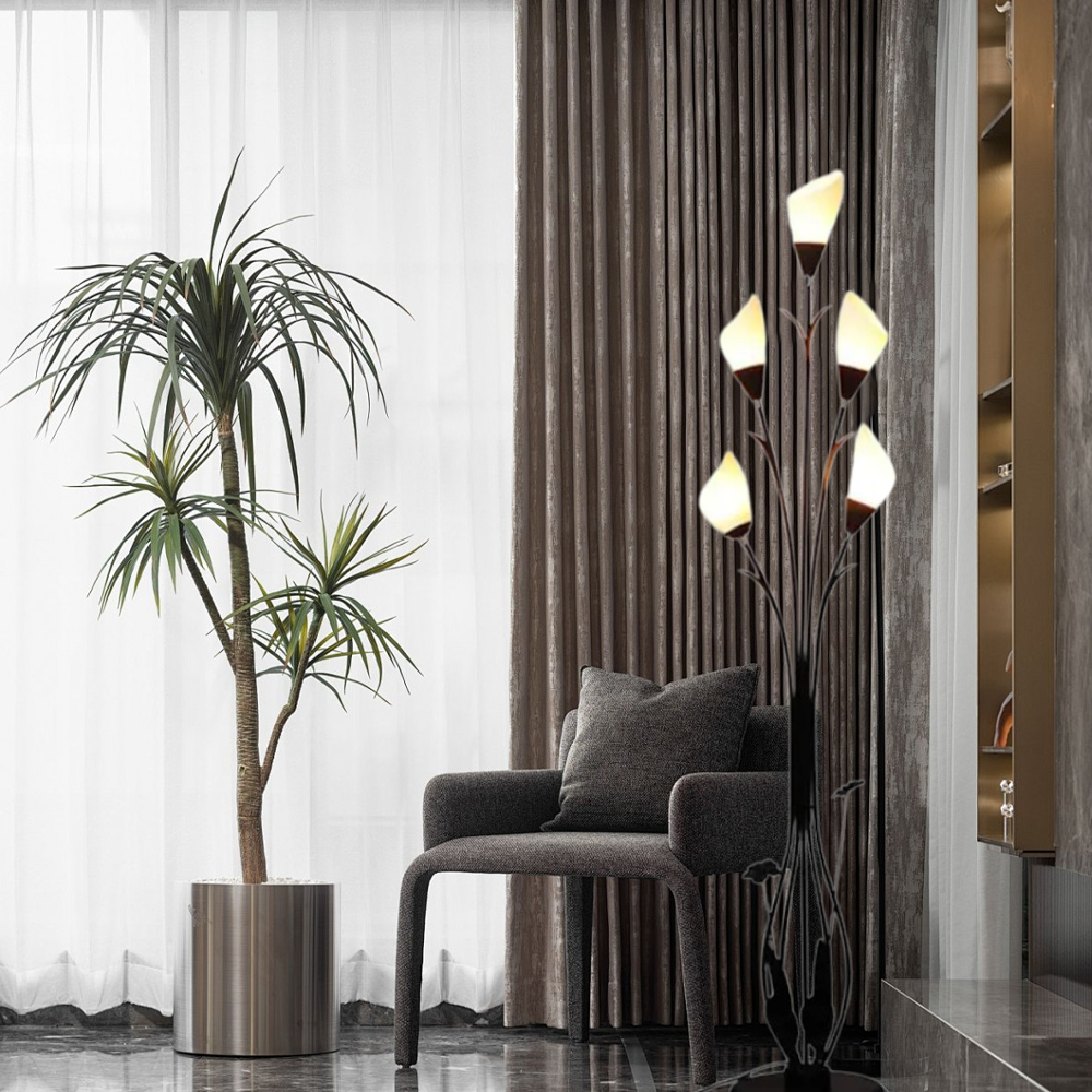 Designer Acrylic Dentifrice Black Floor Lamp Living Room