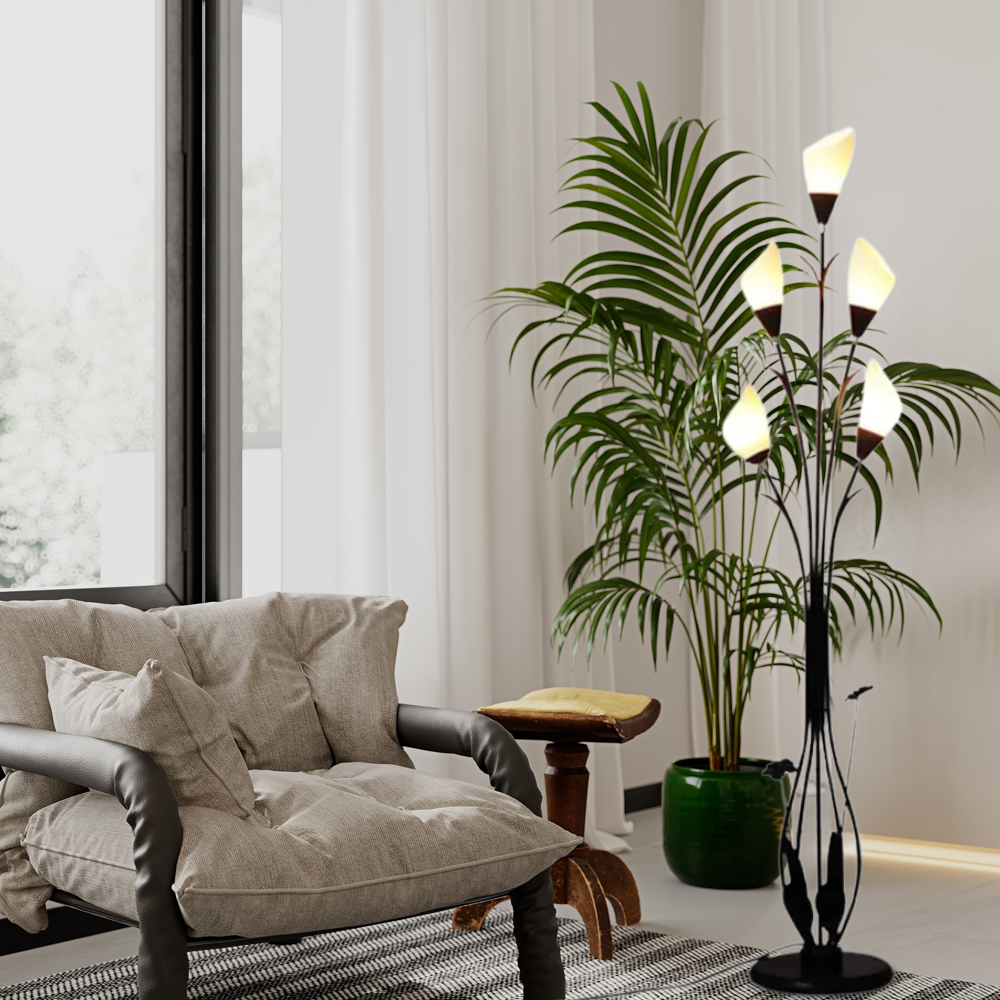 Designer Acrylic Dentifrice Black Floor Lamp Living Room