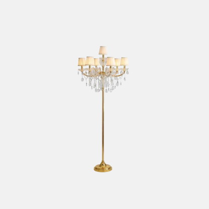 Nordic Crystal Floral Gold Floor Lamp Living Room