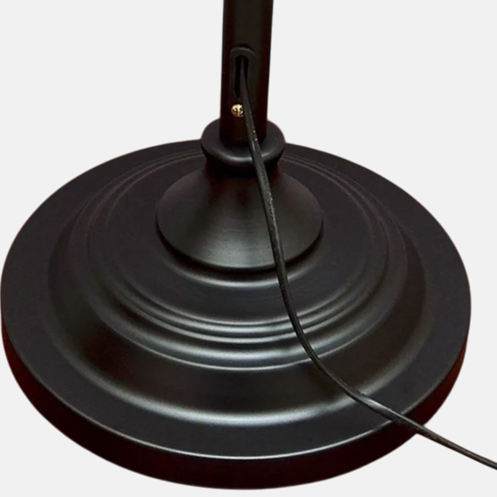 Vintage Metal Glass Lantern Children's Room Floor Lamp Black