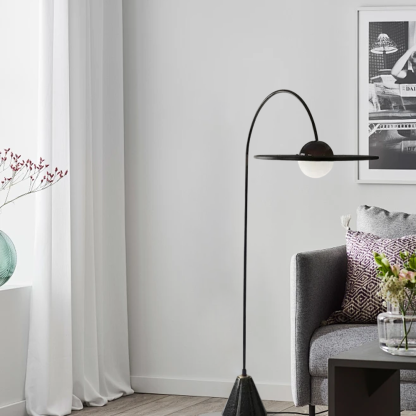 Nordic Metal Round Black Floor Lamp living Room