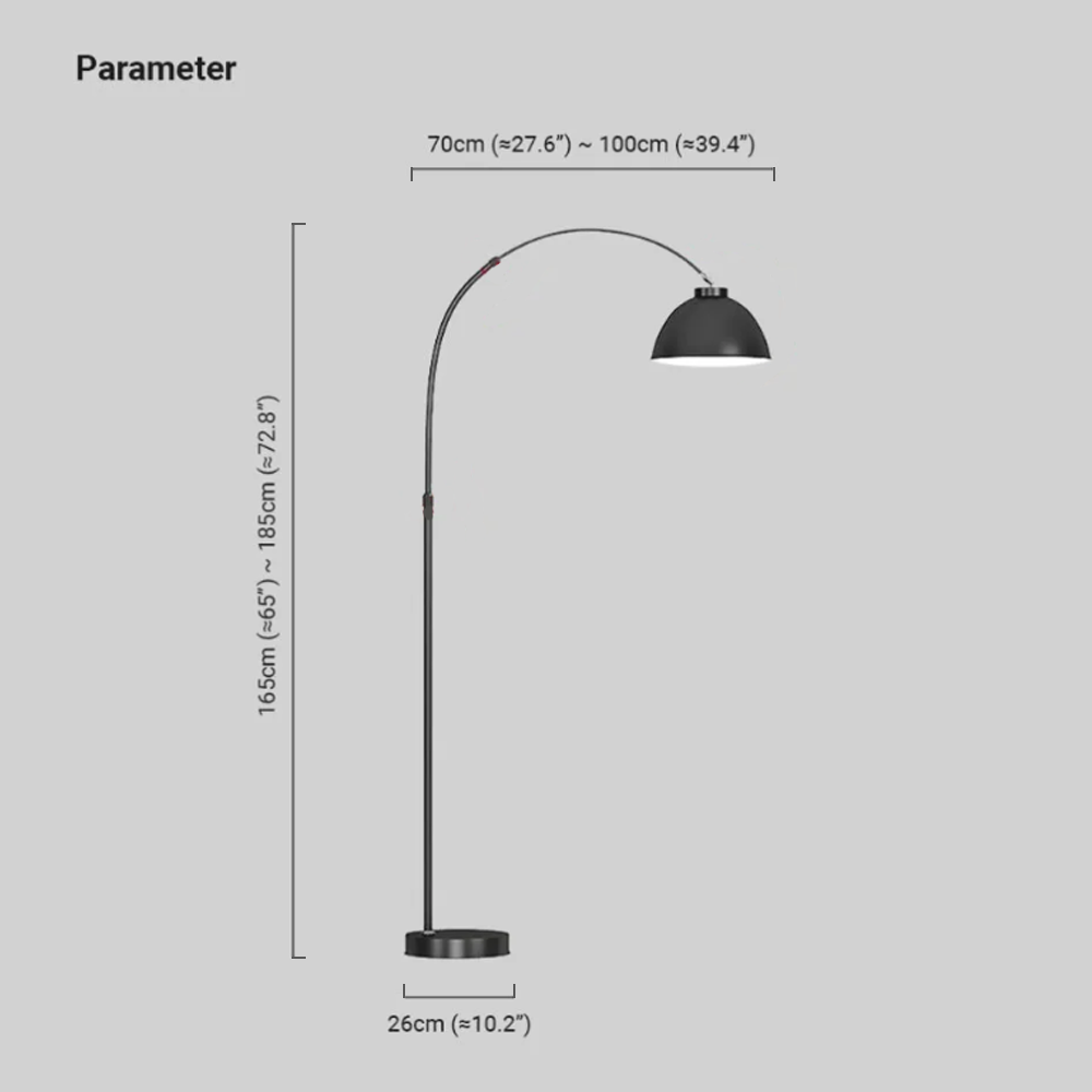 Morandi Metal Curved Black Yellow Floor Lamp Living Room