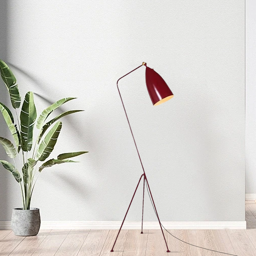 Modern Metal Linear Black Floor Lamp Living Room