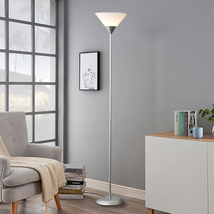 Modern Metal Acrylic Triangle Black Floor Lamp Living Room