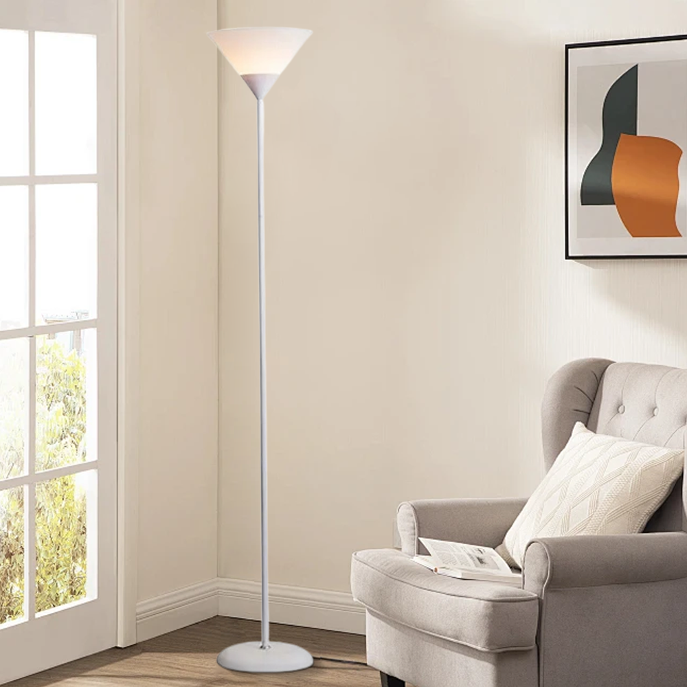 Modern Metal Acrylic Triangle Black Floor Lamp Living Room