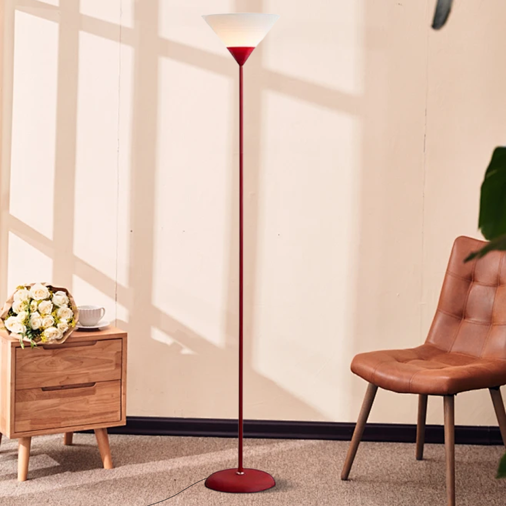 Modern Metal Acrylic Triangle Black Floor Lamp Living Room