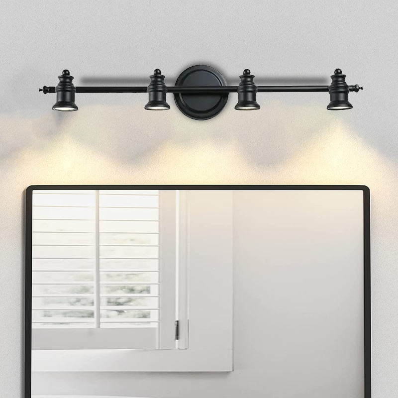Modern Linear Wall Lamp Black Metal Riofu 