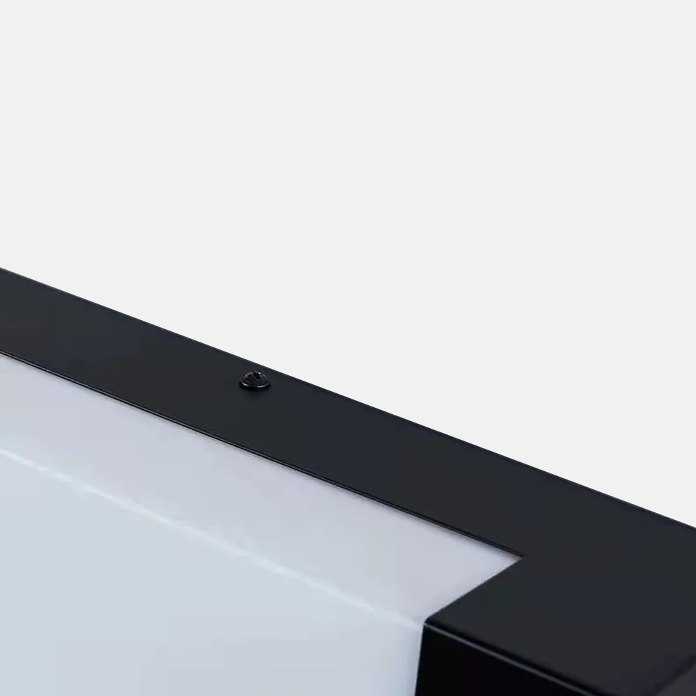 Modern Acrylic Rectangular Black Wall Lamp Terrace