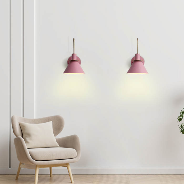 Nordic LED Metal Wall Lamp Black Living Room/Bedroom