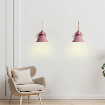 Nordic LED Metal Wall Lamp Black Living Room/Bedroom