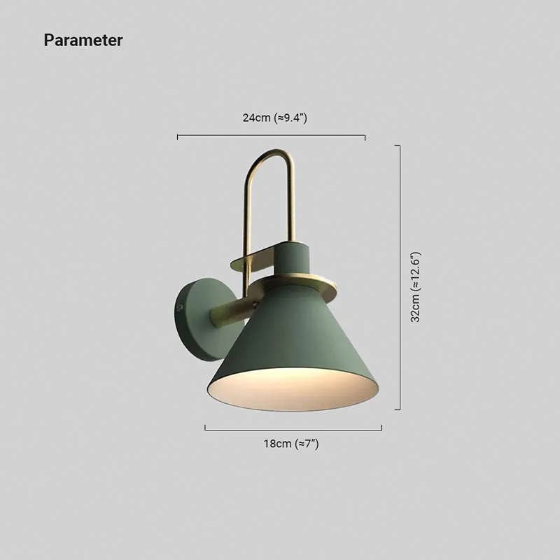 Nordic LED Metal Wall Lamp Black Living Room/Bedroom