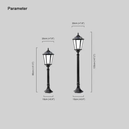 Modern Metal Glass Lantern Black Outdoor Light