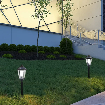 Modern Metal Glass Lantern Black Outdoor Light