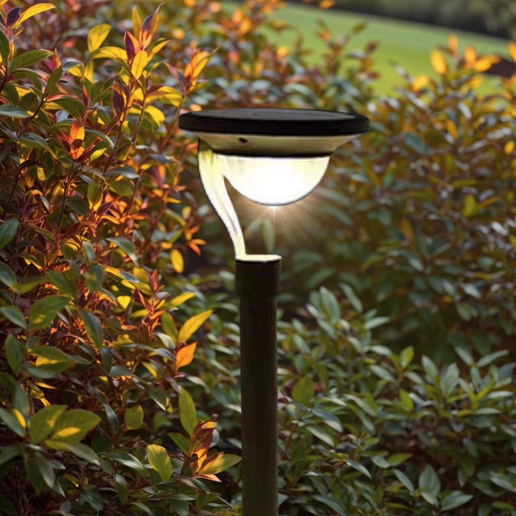Modern Metal Bowled Dark Grey Outdoor Bollard Light Outdoor