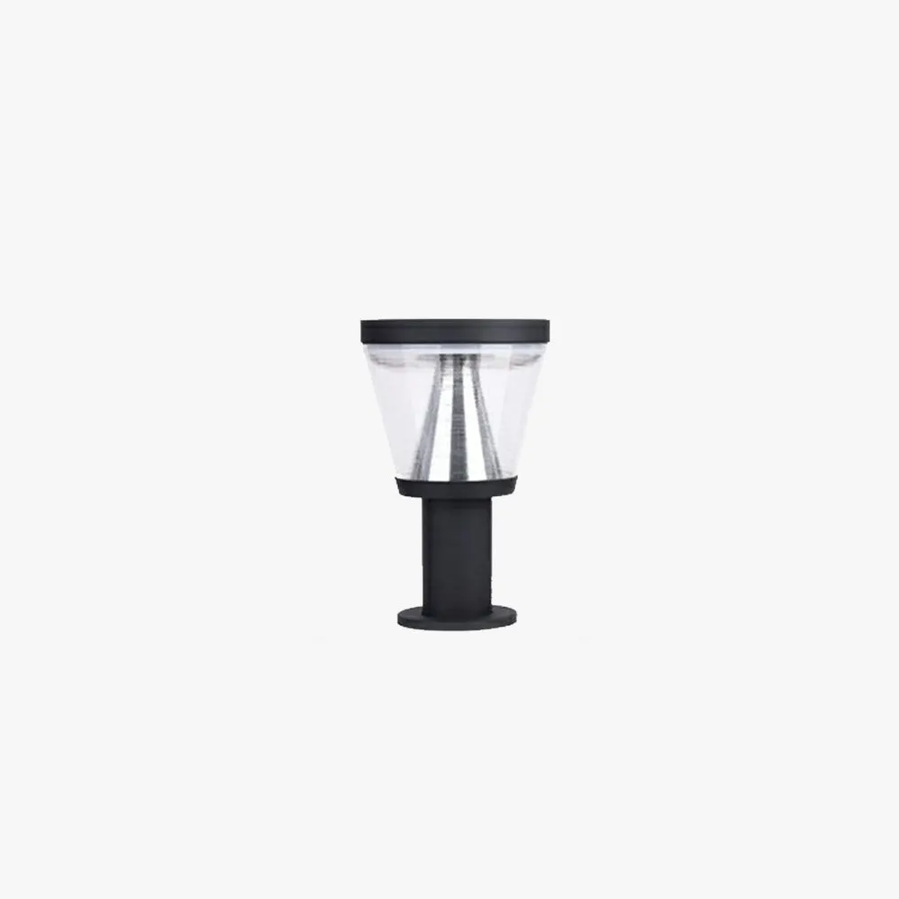 Modern Metal Triangles Black Floor Lamp Outdoor