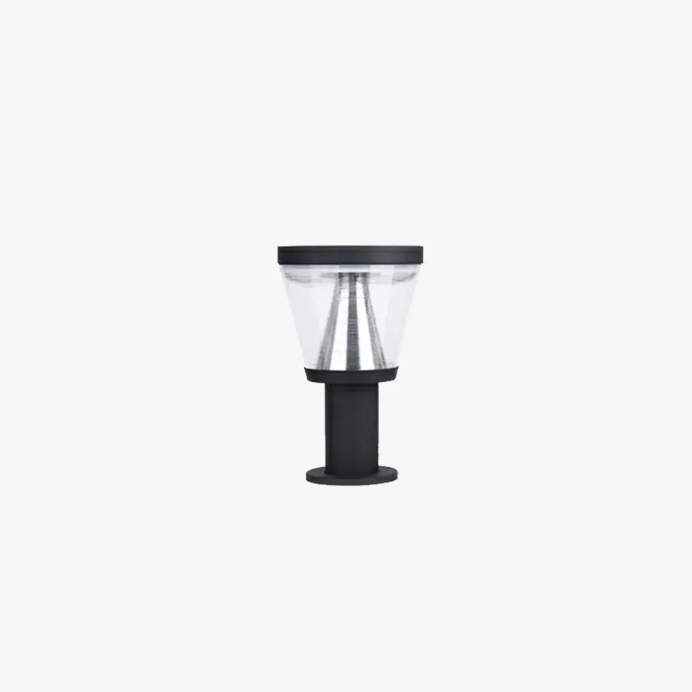 Modern Metal Triangles Black Floor Lamp Outdoor