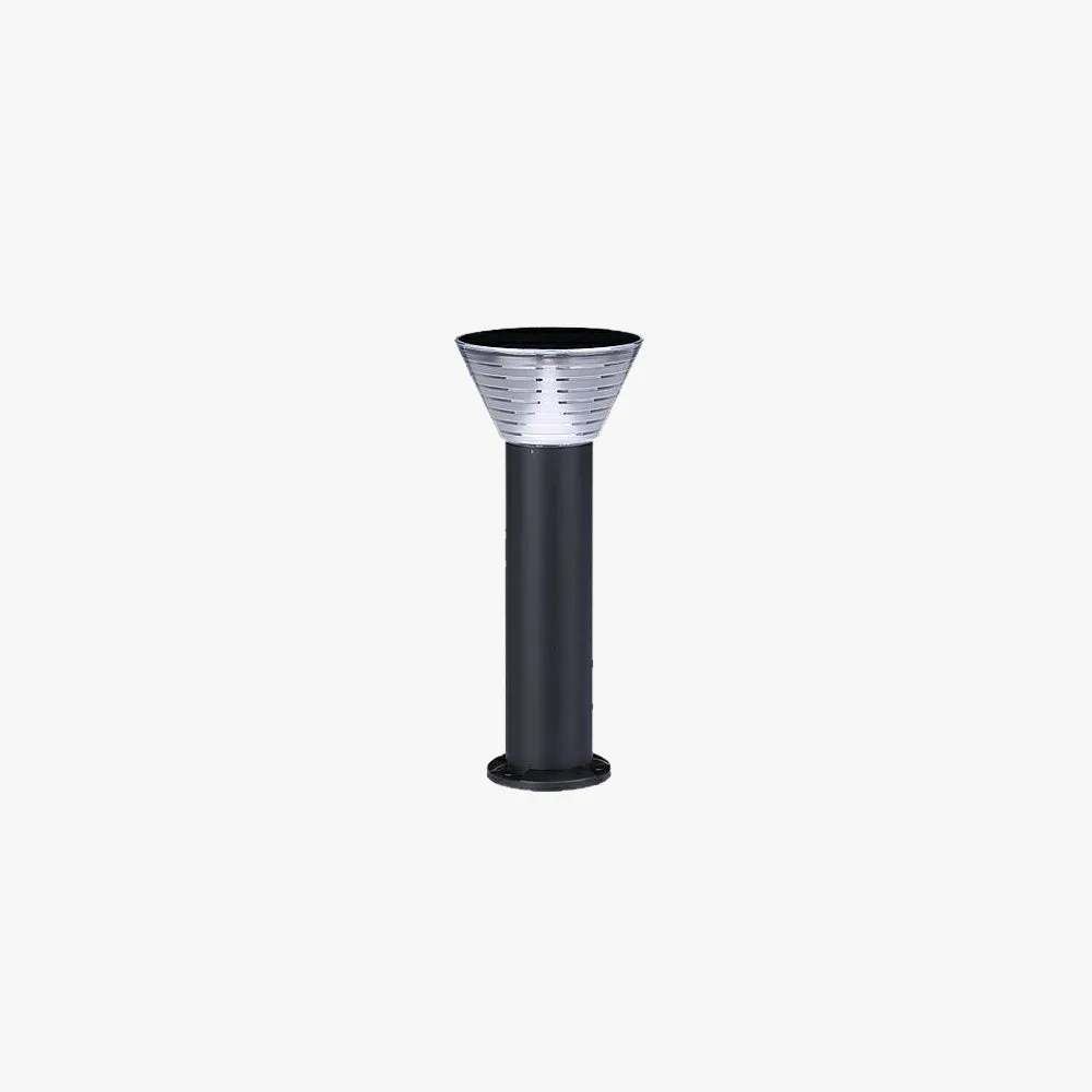 Modern Metal Cylindrical Black Floor Lamp Garden
