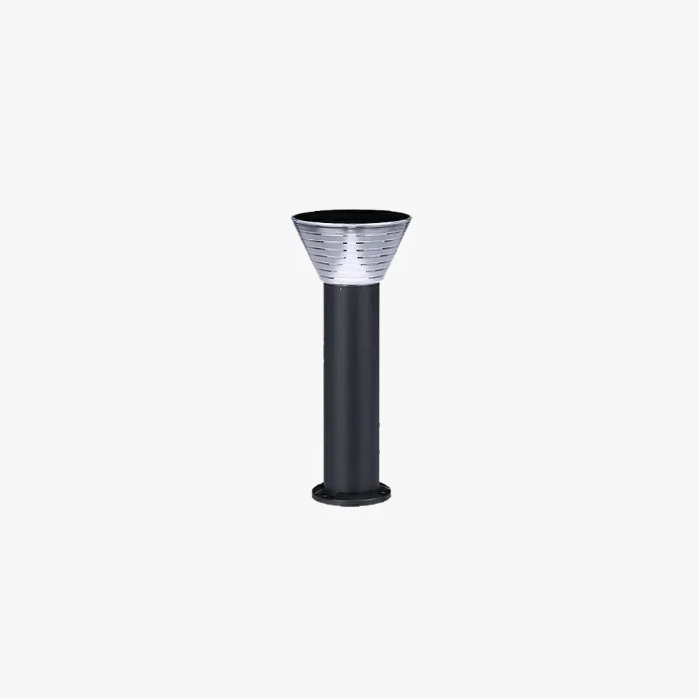 Modern Metal Cylindrical Black Floor Lamp Garden
