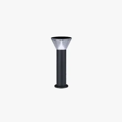 Modern Metal Cylindrical Black Floor Lamp Garden