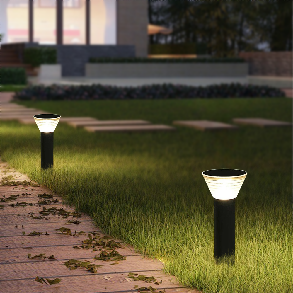 Modern Metal Cylindrical Black Floor Lamp Garden Terrace | Lgtly