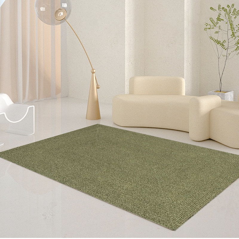Hand Braided Riofu Polypropylene Green Rug Bedroom