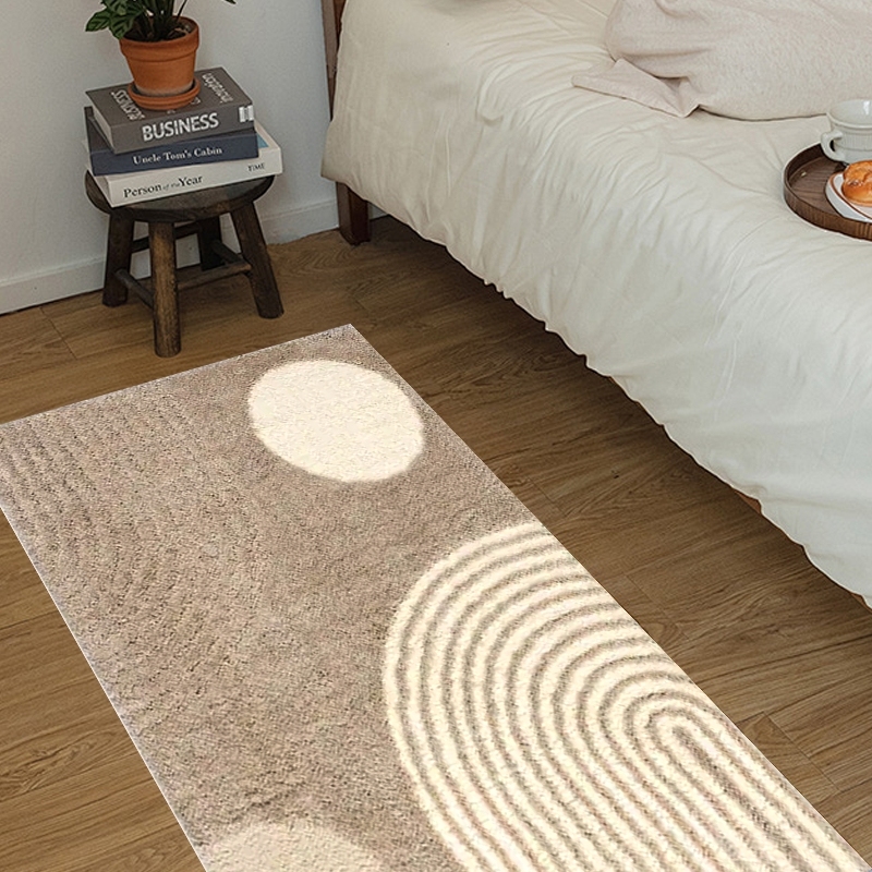Maren Hazy Riofu Polyester Light Brown Rug Bedroom