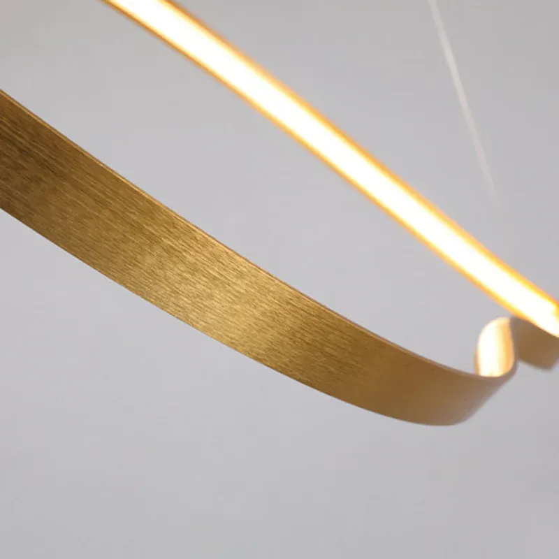 Edge Pendant Light Color Temperature Switchable, 80/100/120cm
