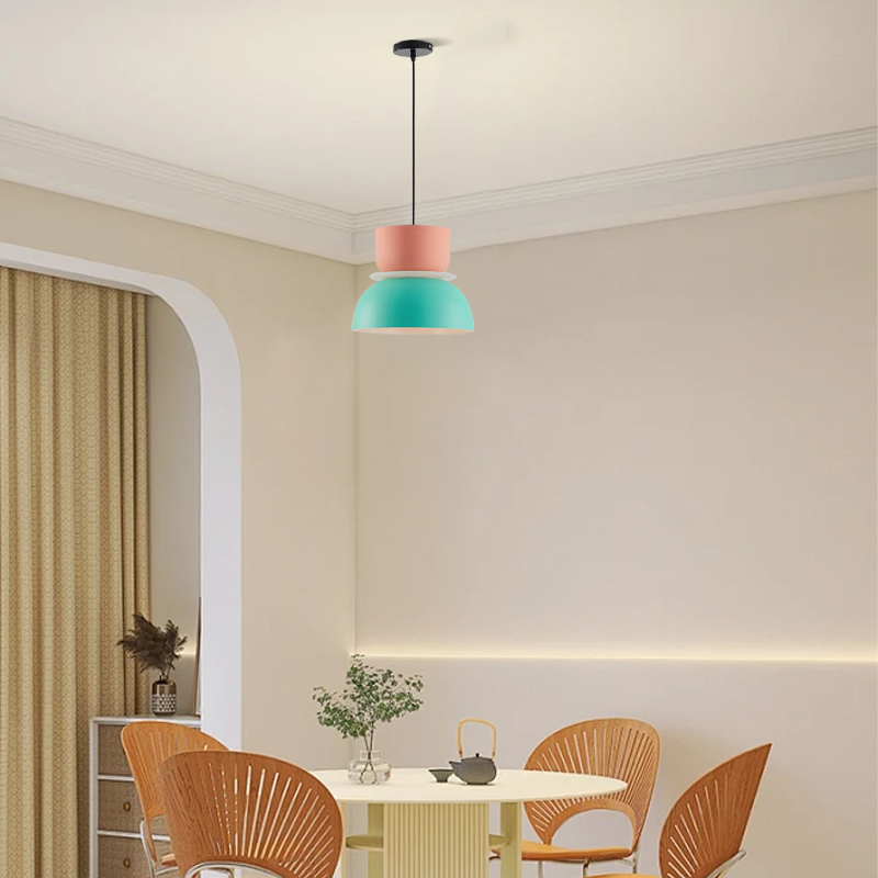 Art LED Pendant Light Metal Contrast Color Dining Room/Kitchen/Study Room