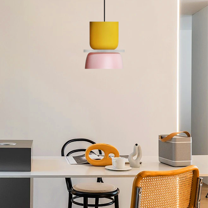 Art LED Pendant Light Metal Contrast Color Dining Room/Kitchen/Study Room