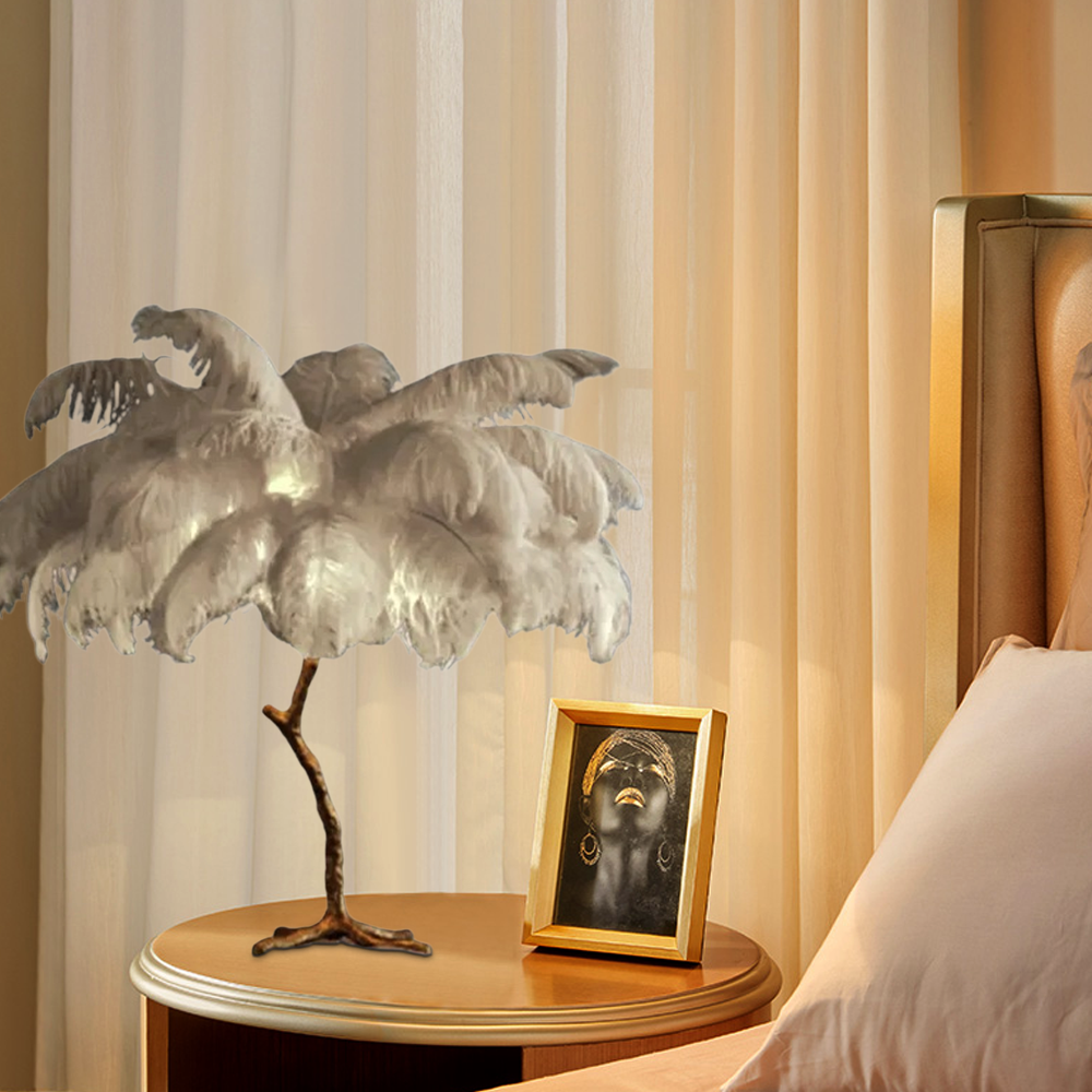 Art Deco Feather Dendritic Floor Lamp 10 Color Living Room