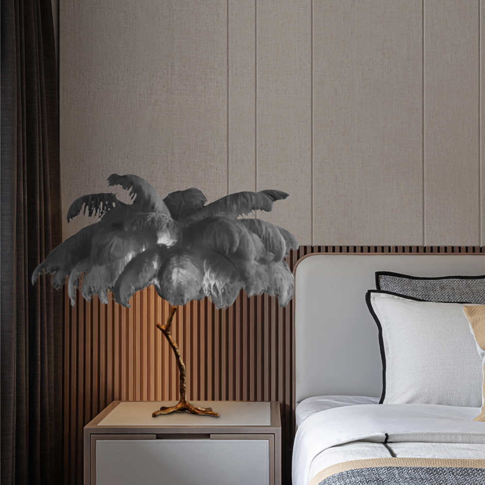Art Deco Feather Dendritic Floor Lamp 10 Color Living Room