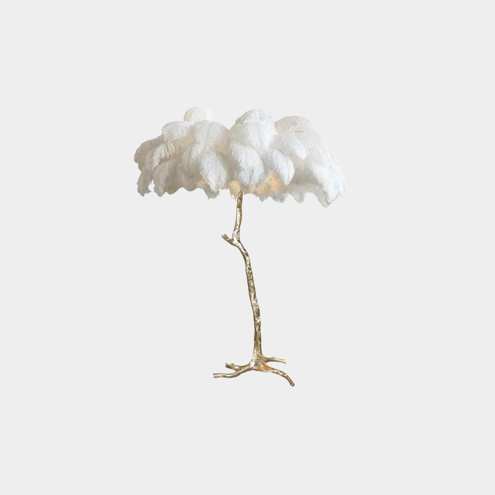 Art Deco Feather Dendritic Floor Lamp 10 Color Living Room