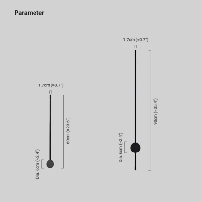 Minimalist Metal Acrylic Linear Black Outdoor Wall Lamp