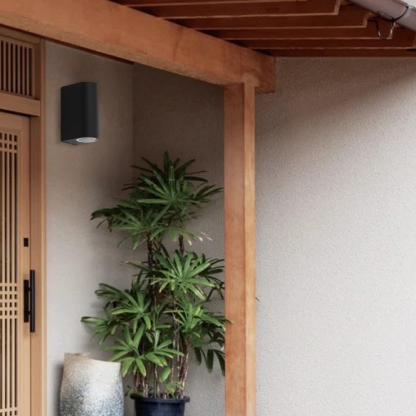 Minimalist Metal Square Black Outdoor Wall Lamp Garden