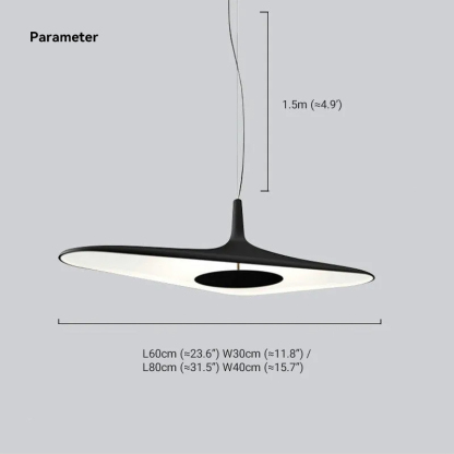 Modern Resin Metal Unusual Hooded Pendant Light Living Room