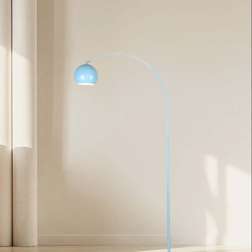 Nordic Morandi Metal LED Floor Lamp Bowled Bedroom