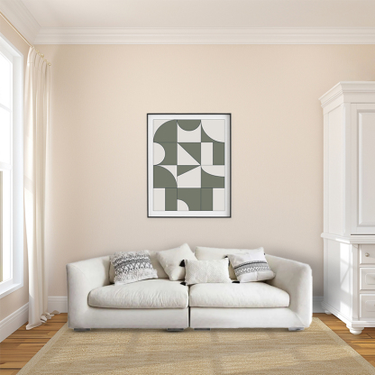 Modern White Flannel Riofu Sofa Living Room